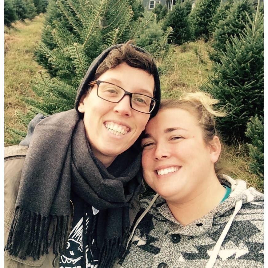 Our first Christmas together at the little house, 2015