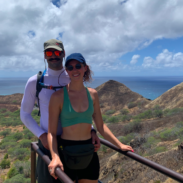 We got a pineapple treat after this photo!