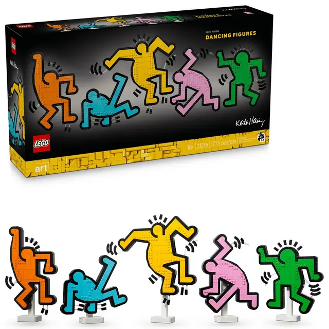 LEGO Art Keith Haring – Dancing Figures Building Set 31216