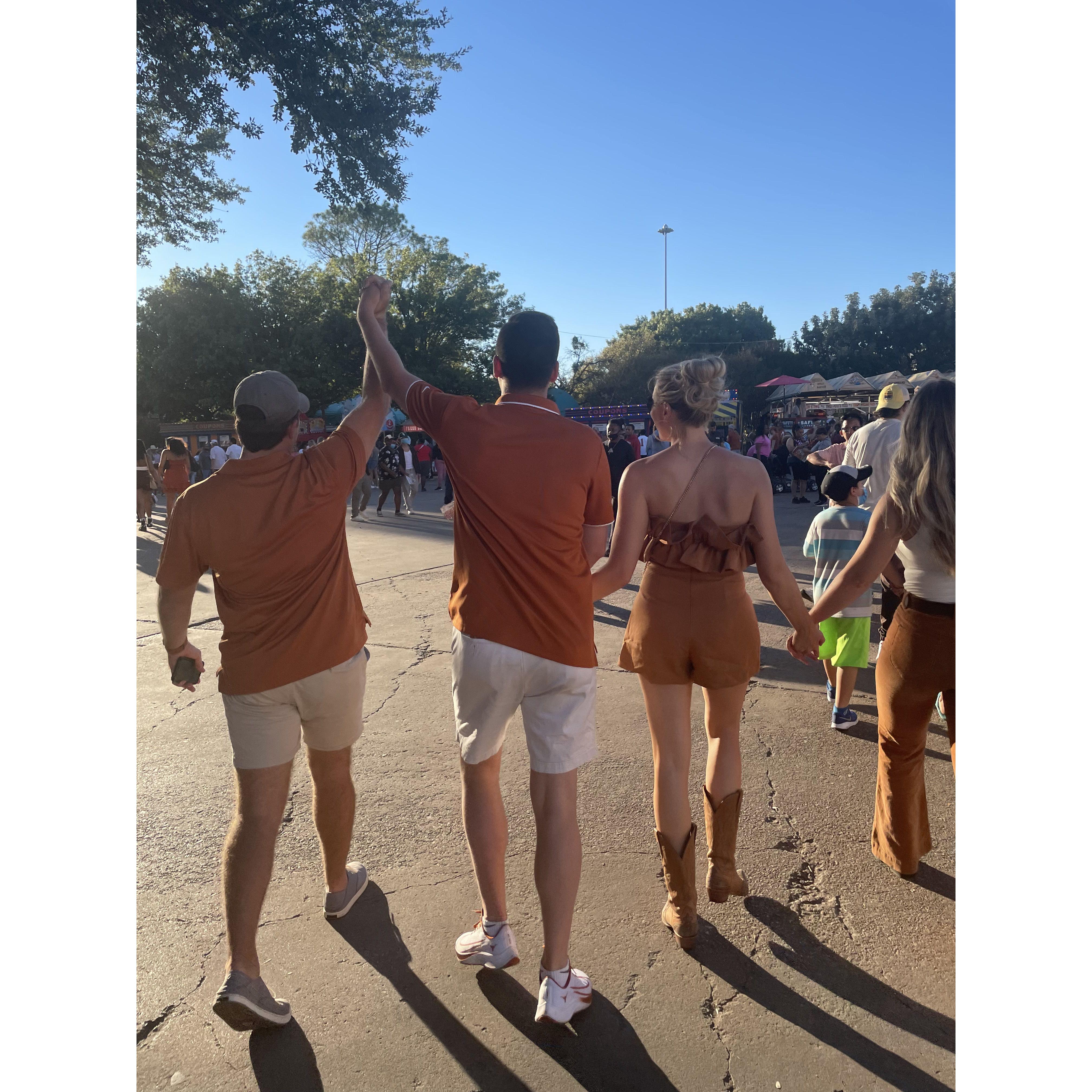 Texas lost but our spirits were still high!