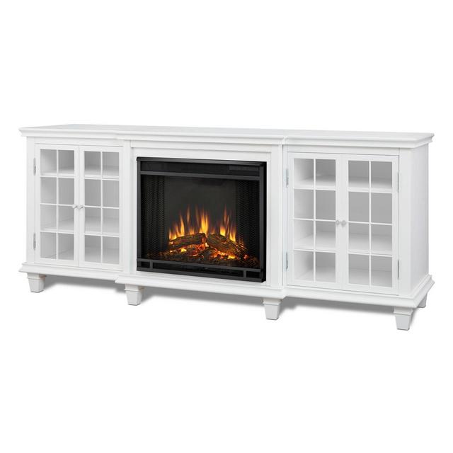 Real Flame® Marlowe Electric Fireplace and Entertainment Center in White