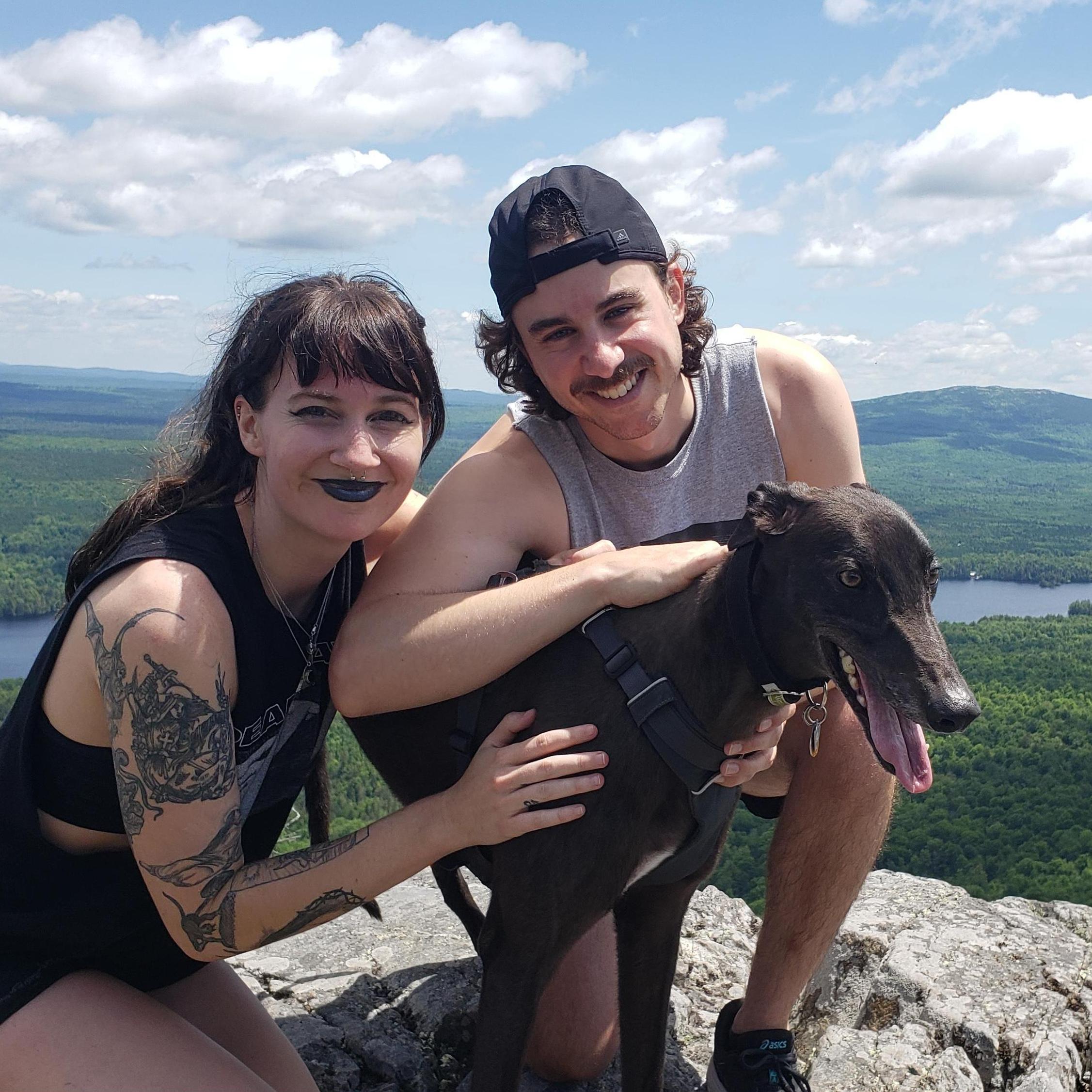 Successfully climbed a mountain with our small horse - who ran ahead and ditched us and waited for us at the top. Pleasant Pond, Maine 2019.