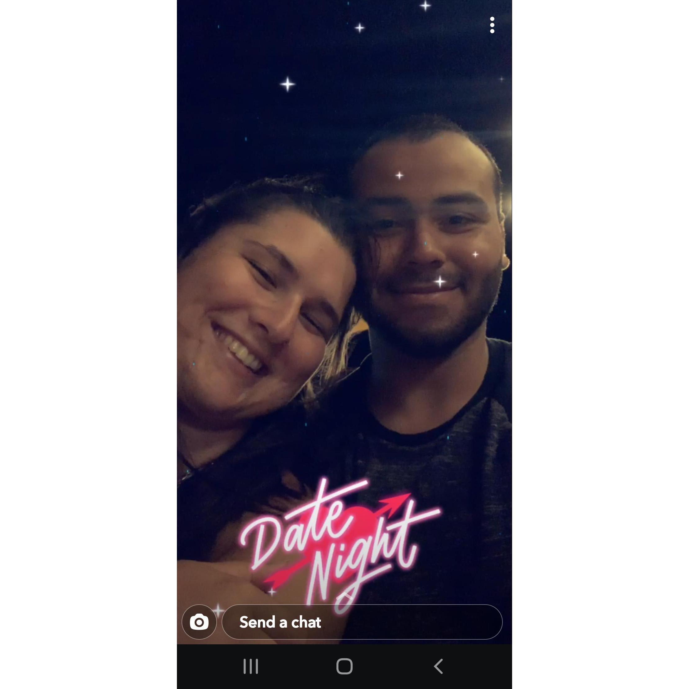 One of many beautiful nights together