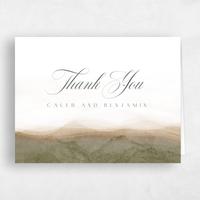 Brown Wedding Thank You - Dew Landscape
