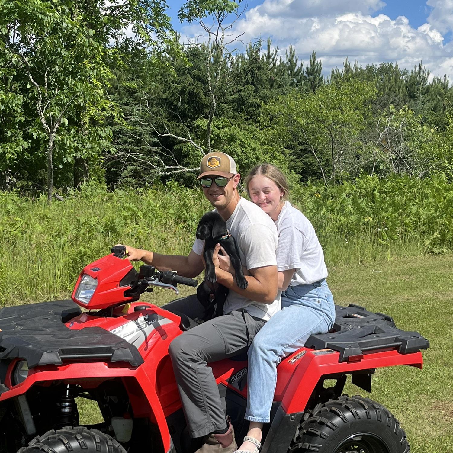 Otis’s First Four Wheeler Ride