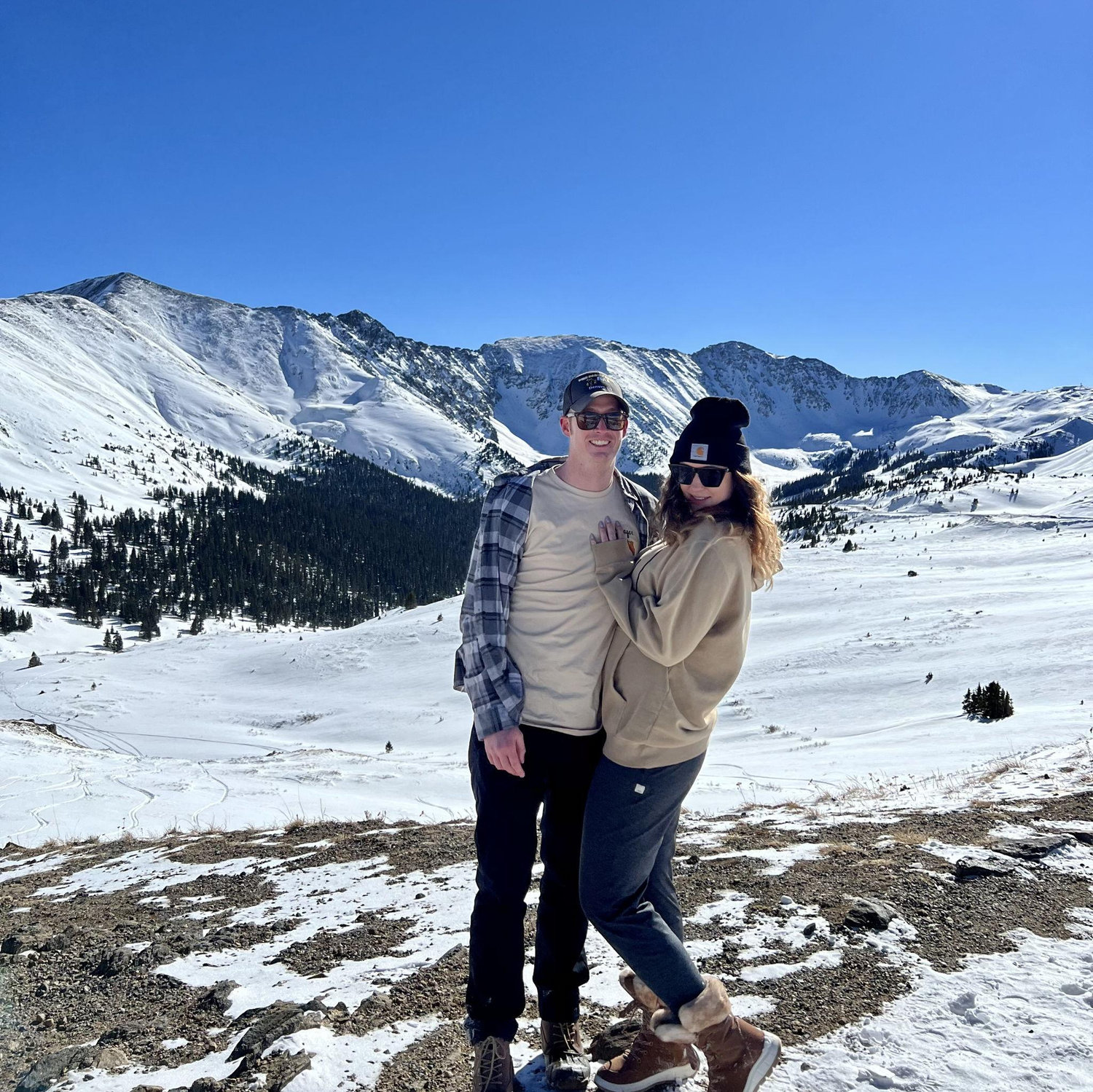 On top of Loveland Pass heading back from a Kane Family Breckenridge trip