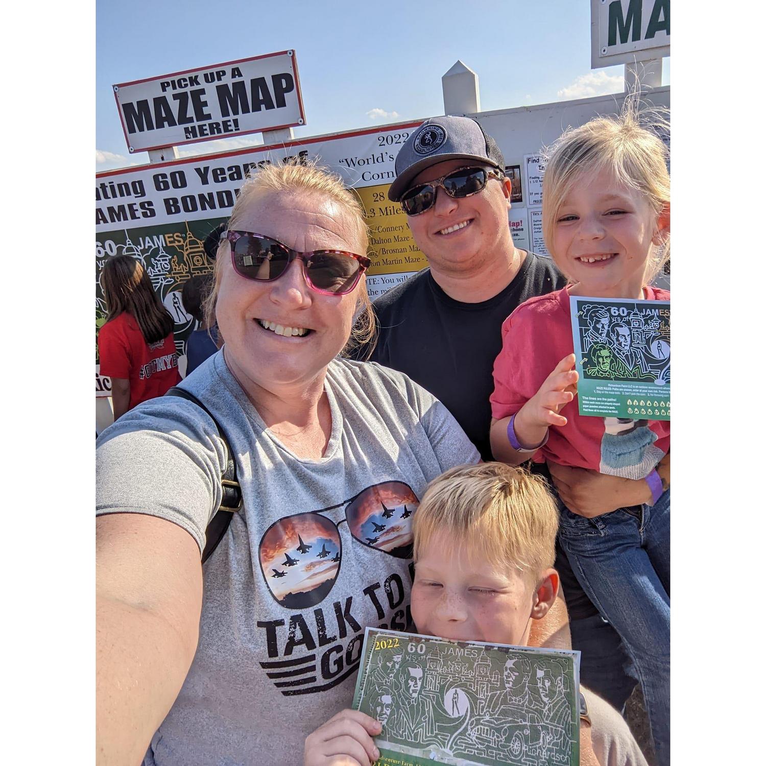 We made it through the Richardson Corn Maze!