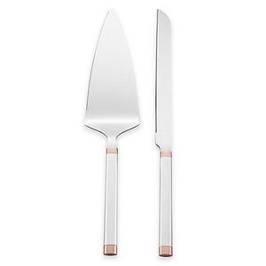 kate spade new york Rosy Glow™ 2-Piece Cake Knife and Server Set