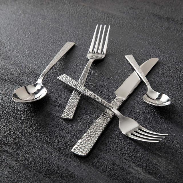 Fortessa Nomad 20pc Place Setting, Stainless Steel