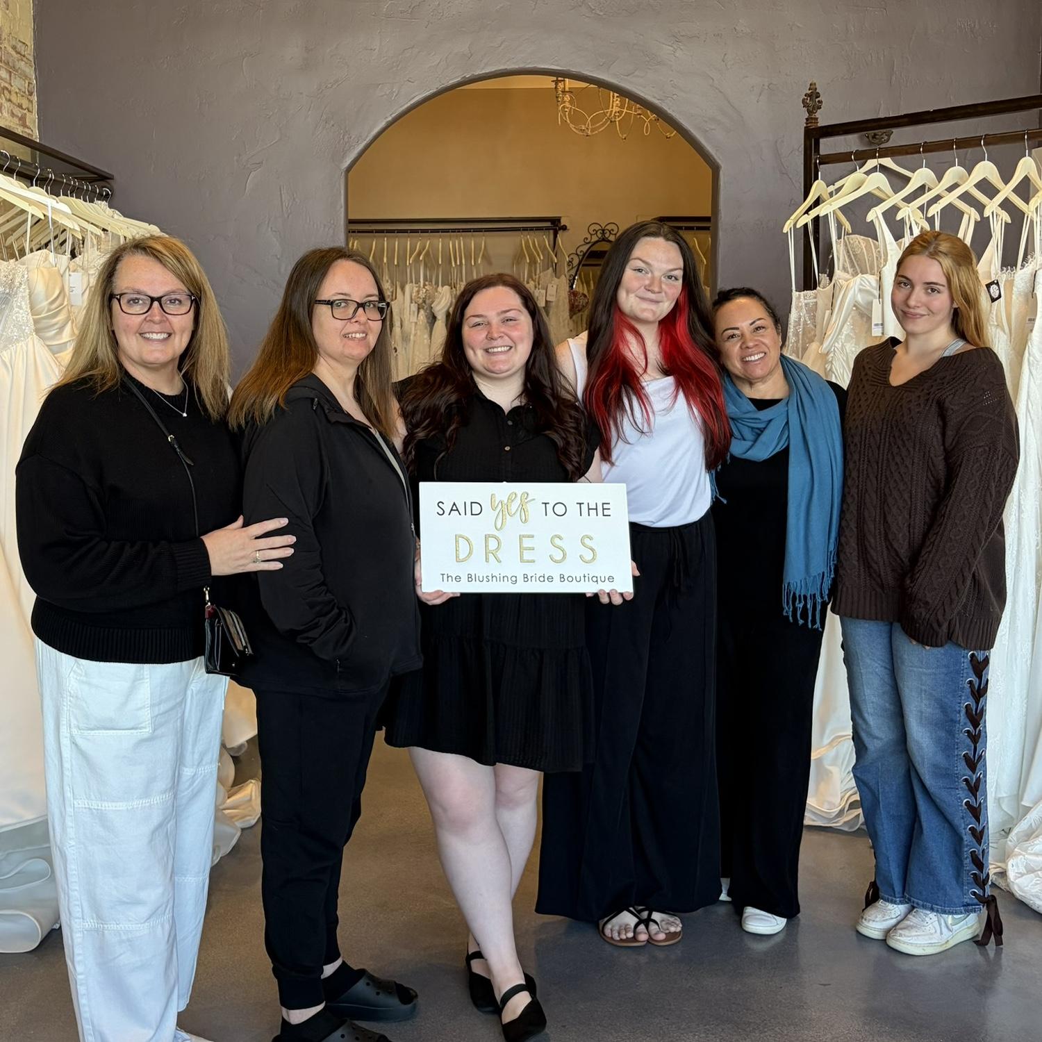 Megan says yes to the dress!