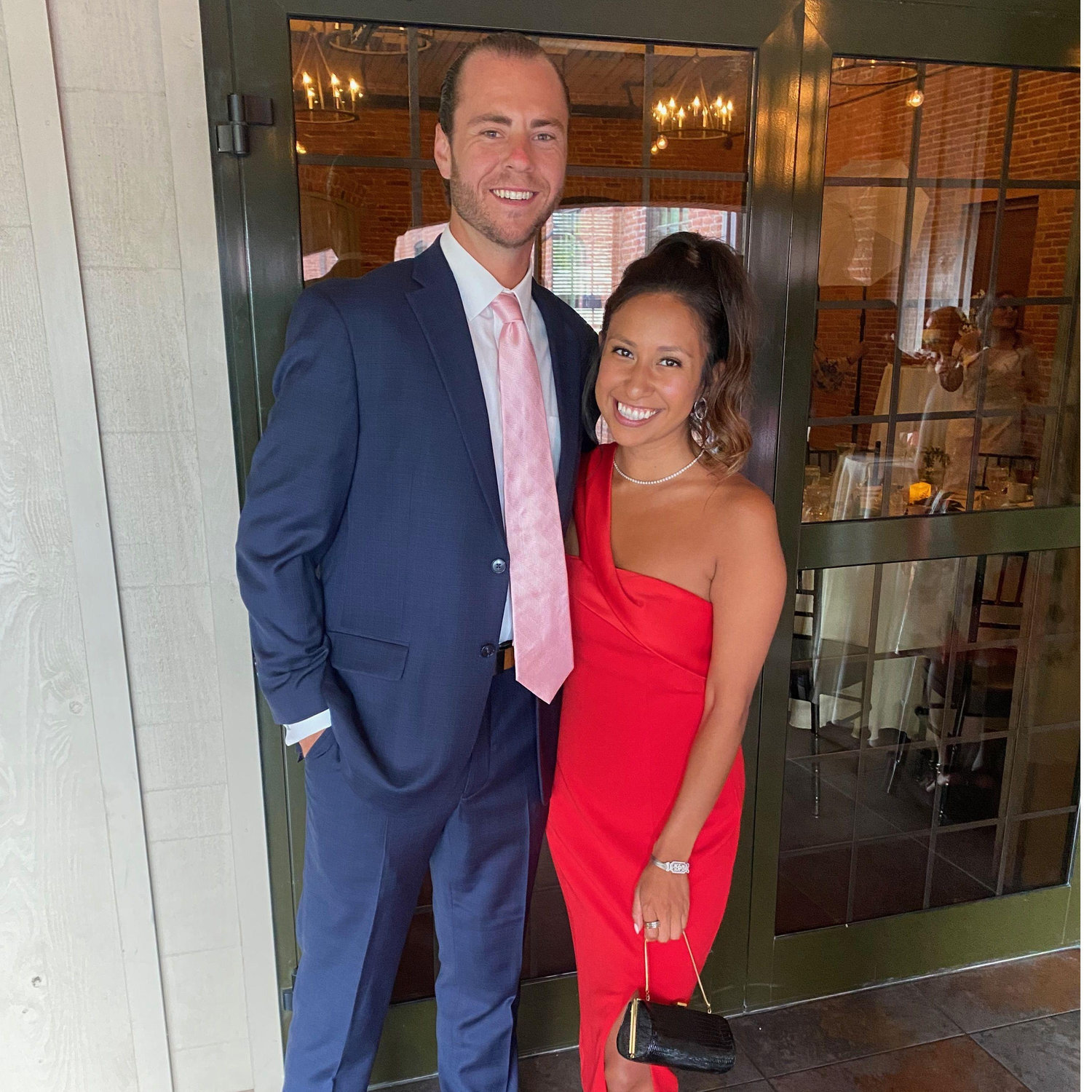 2021 - Re-learned how to dress up post covid and attended our first wedding together!!
