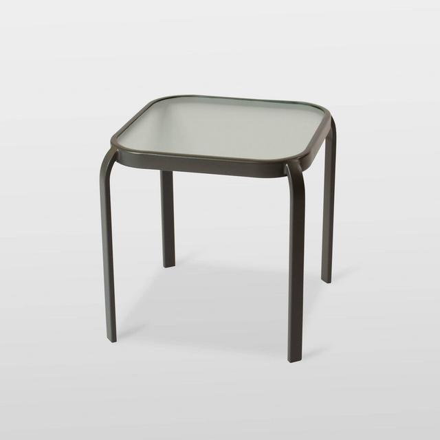 Glass Patio Side Table - Clear - Room Essentials™