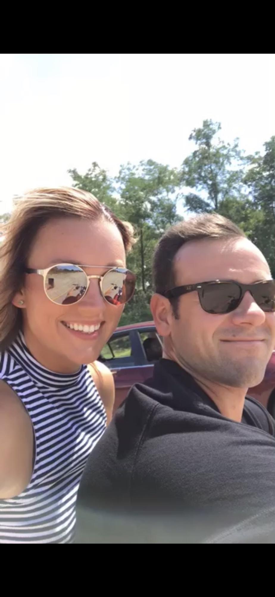 FIRST “OFFICIAL” DATE. Peep the motorcycle in Kyleigh’s glasses.