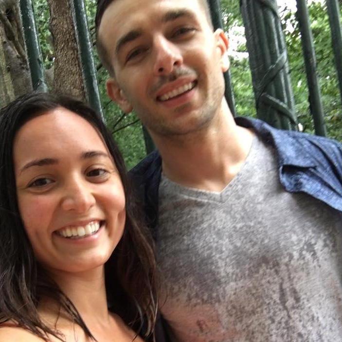 The scavenger hunt in Capitol Square that inspired Danik's proposal. It rained/hailed this day! 5/2017