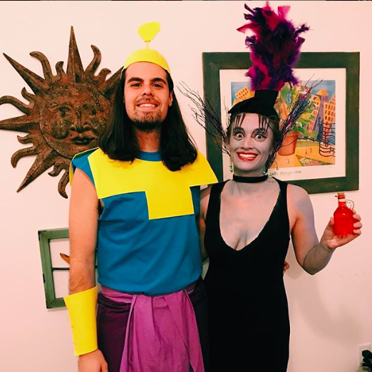 Gracie loves going all-out for Halloween. This is one of our favorites. Yzma and Kronk from the Emperor's New Groove (2017).