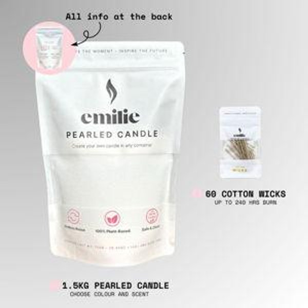 Pearled Candle | Emilie Candle