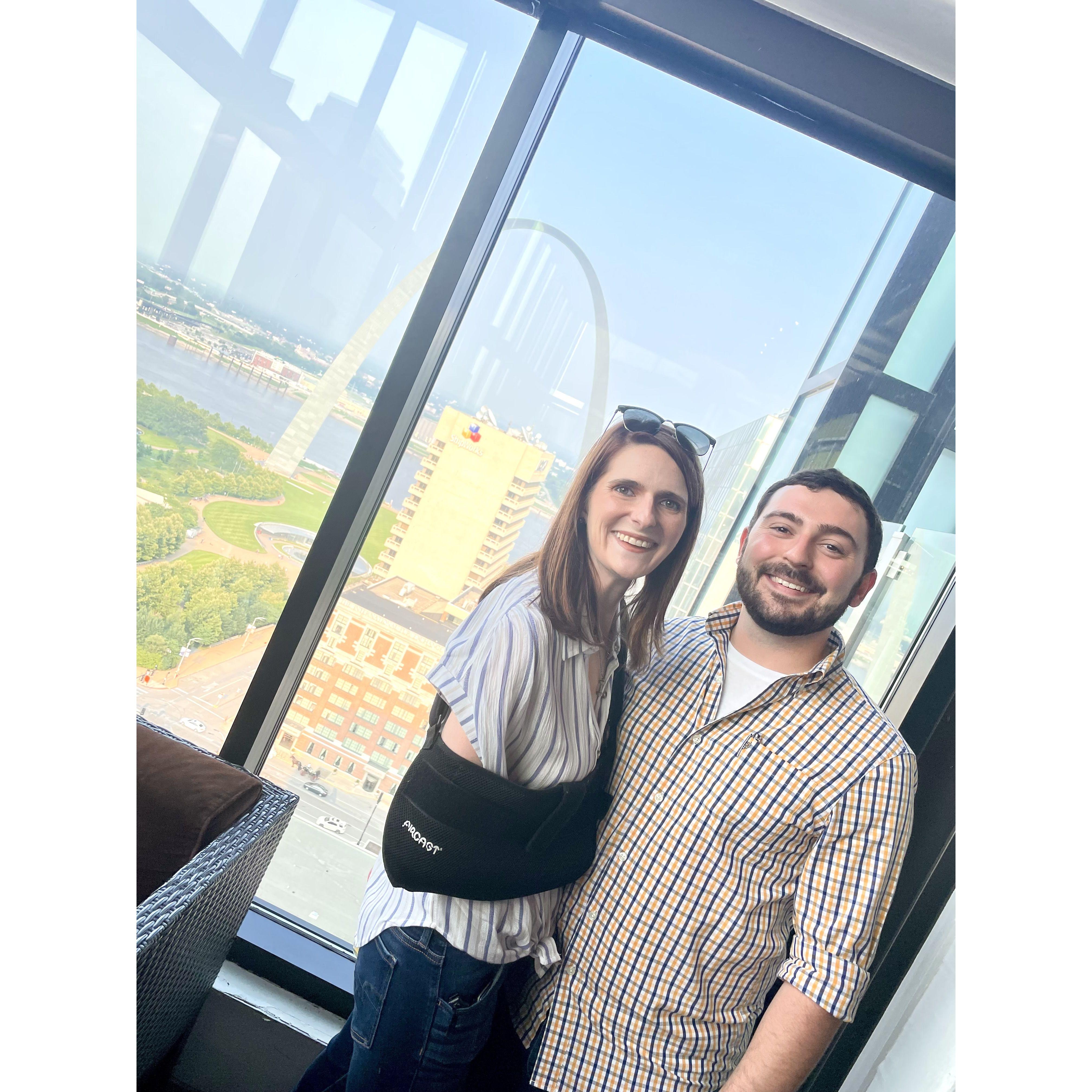Fun night out before Rachel and Joe's Wedding in St.Louis