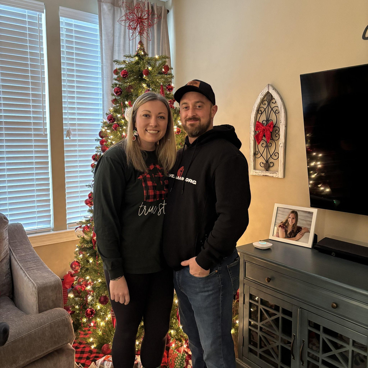 Our first Christmas together.