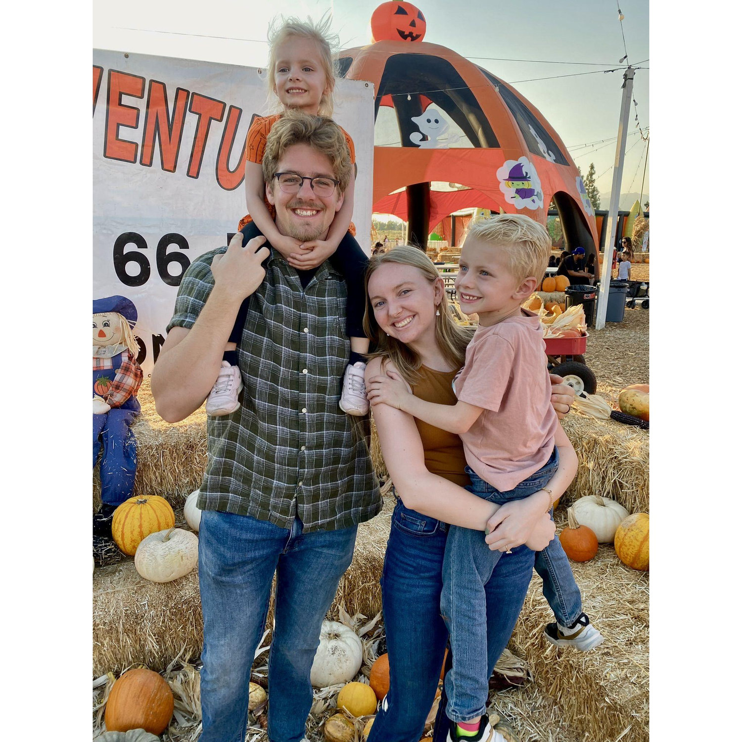 Pumpkin Patch with our niece and nephew 2023