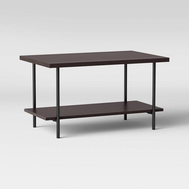 Wood and Metal Coffee Table Espresso - Room Essentials™