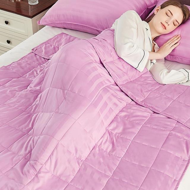 anfie Weighted Blanket(60"x80" 20lbs),Ultra Soft and Cozy Cooling Weighted Blanket for Adult,Heavy Blanket with Machine Washable Soft Blanket