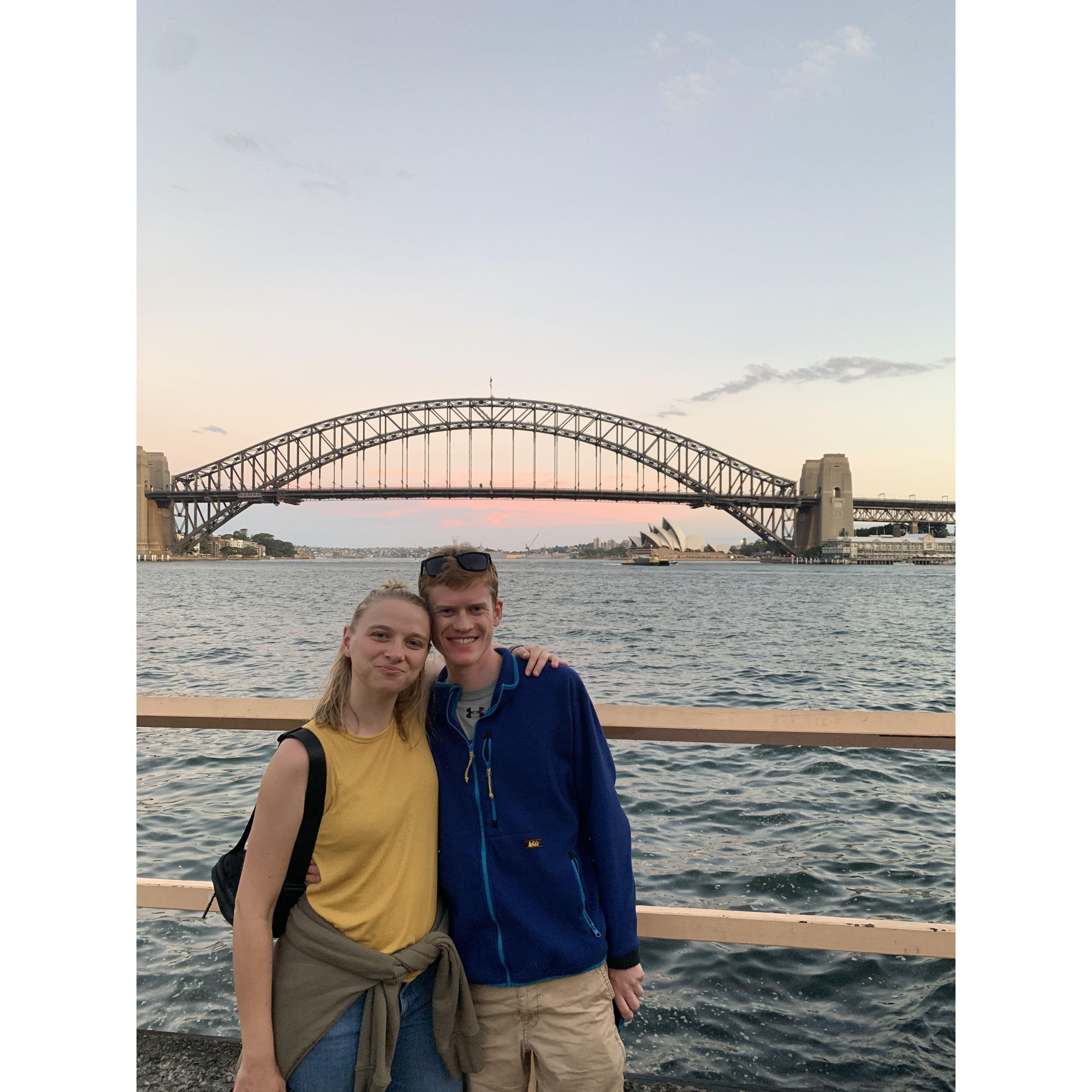 our first night in Sydney, Australia!