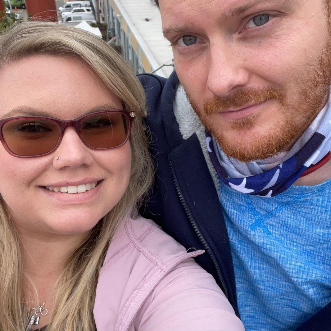 One of first dates, down at the pier in downtown Seattle. May 2021