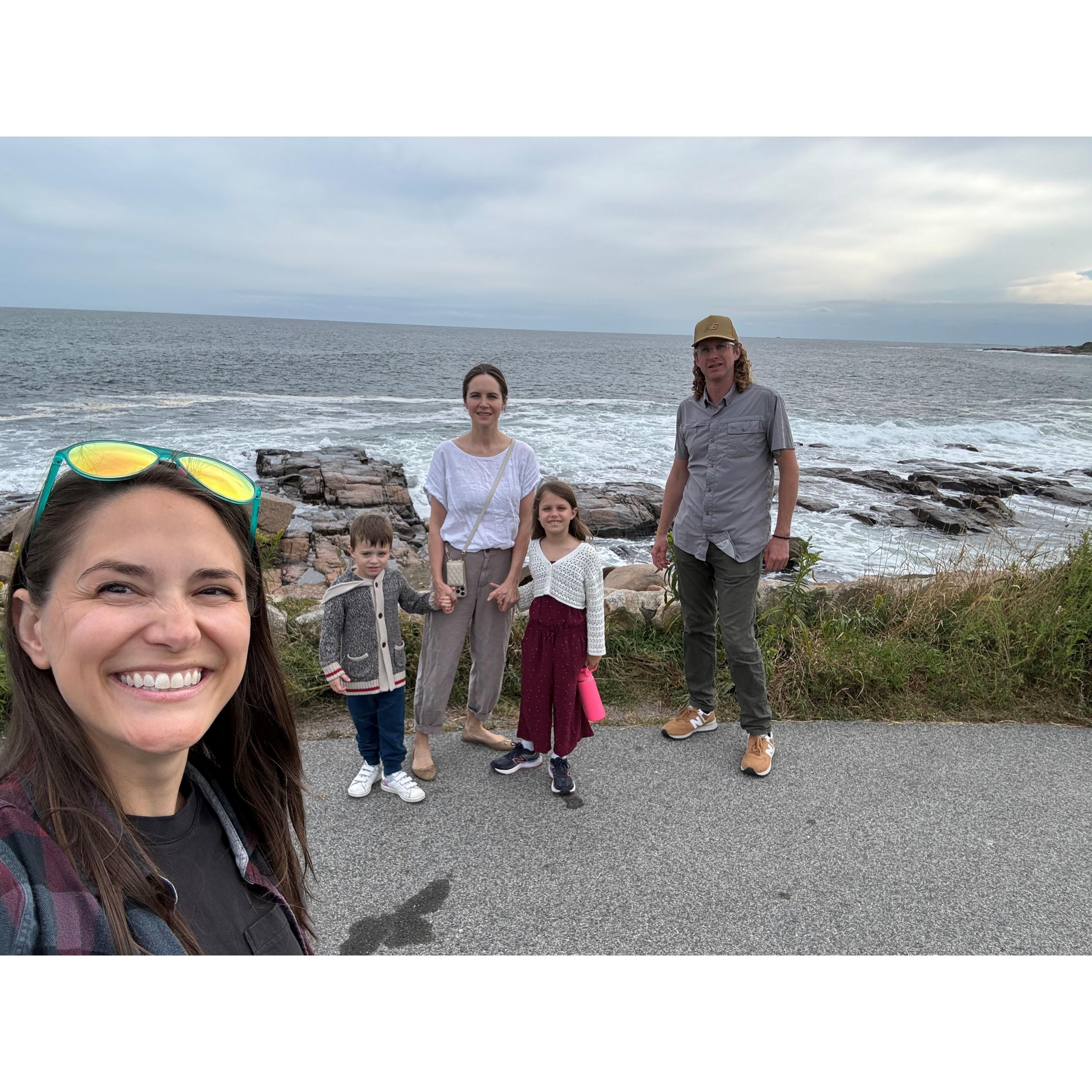 A visit up to Gloucester, MA to see Eliza's sister QT and niece and nephew.