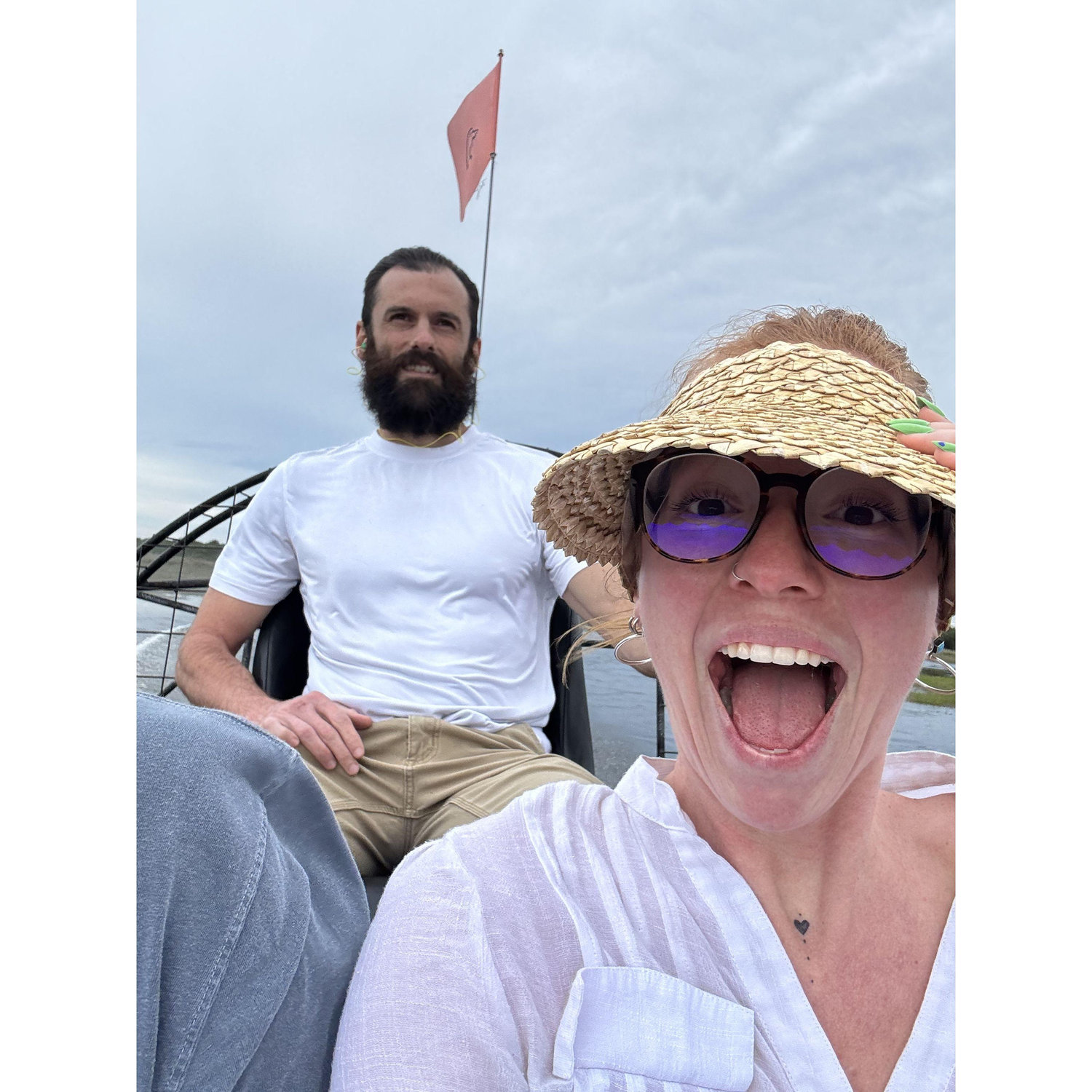 Dad lets Wildman Anthony drive his precious airboat