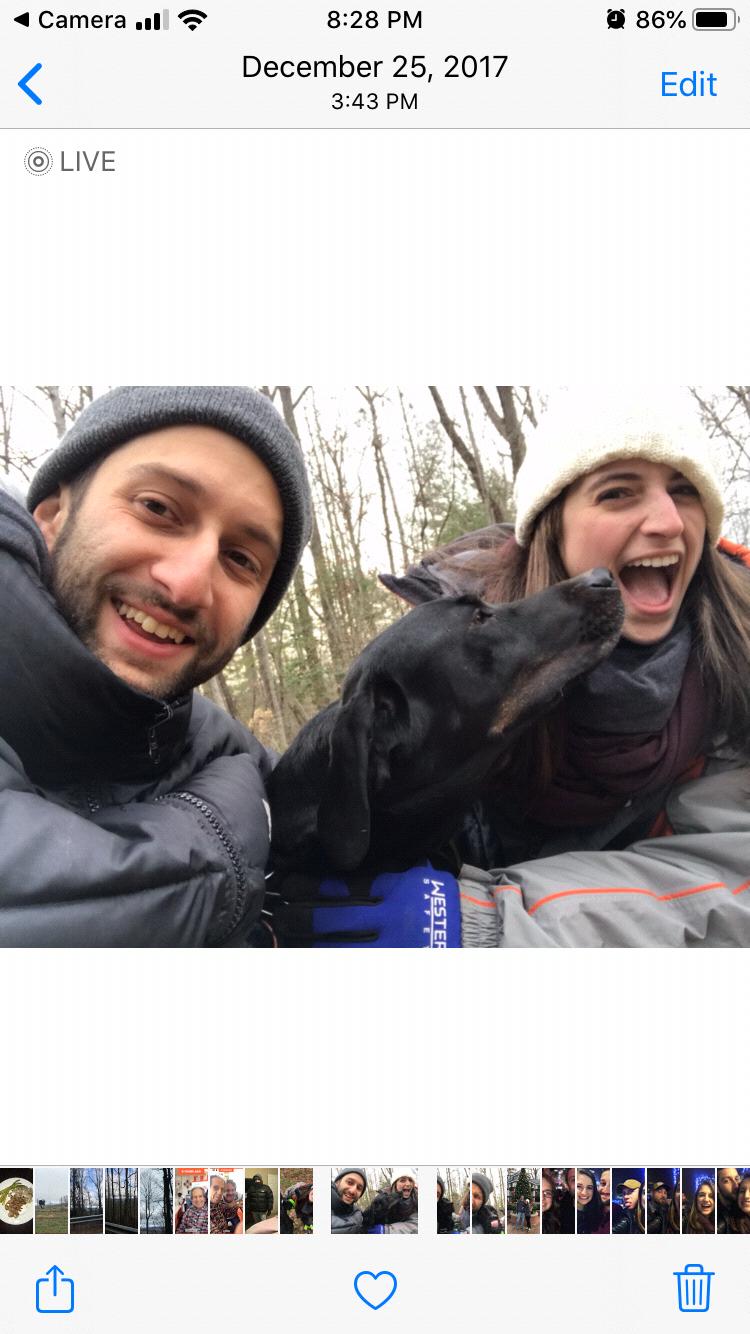 Hiking in Blairsville with Yogi. After posting this picture, we were asked if it could be placed in a Blairsville magazine!