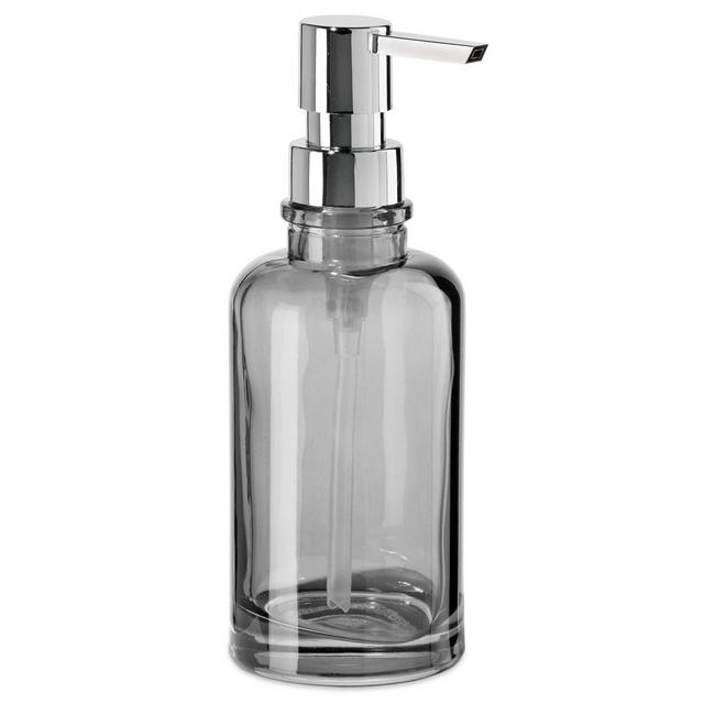 OGGI® Round Glass 12 oz. Soap Dispenser in Smoke