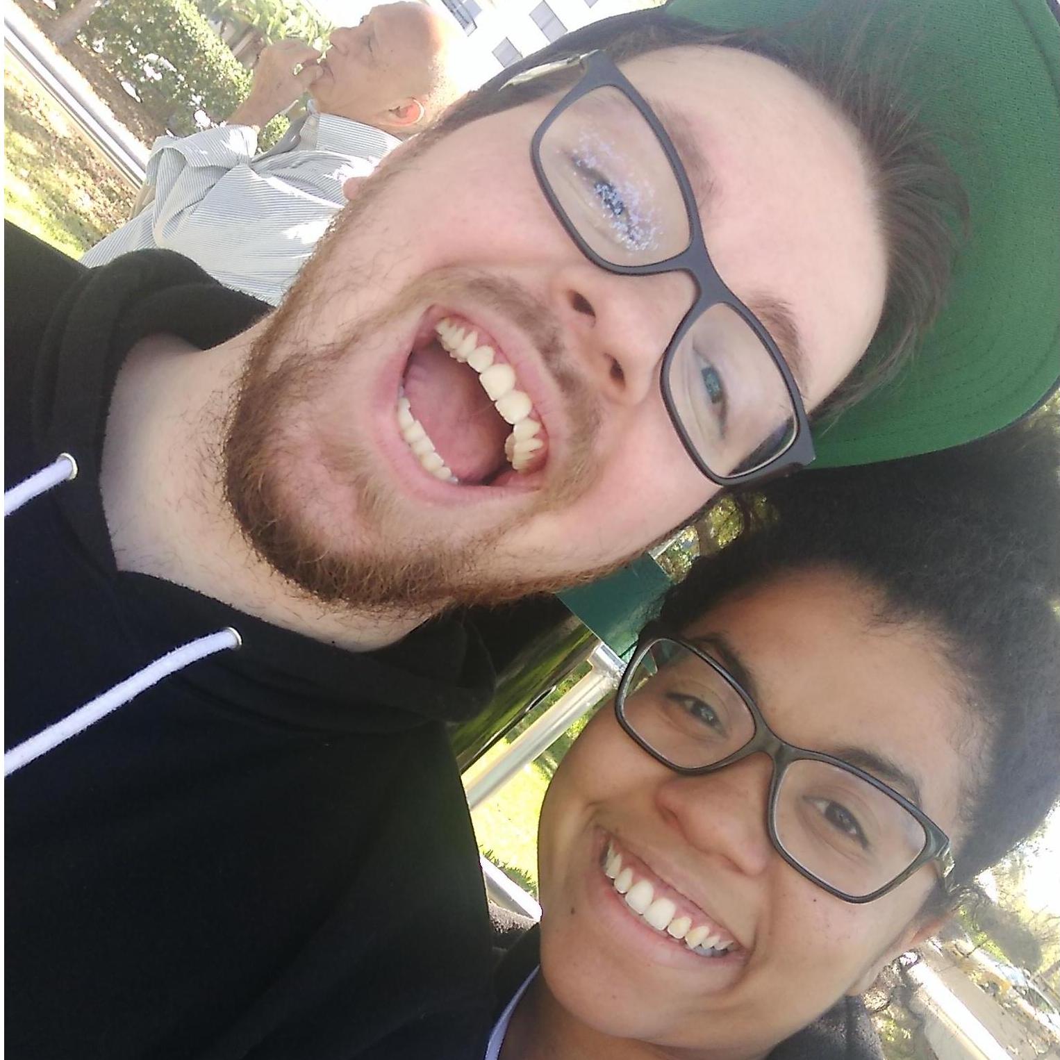 Waiting for the bus in Florida