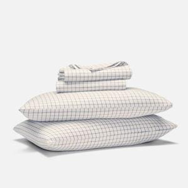 Brushed Flannel Core Sheet Set (marina check)