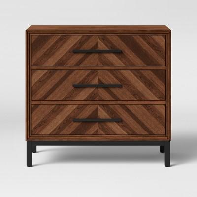 Rochester Parquet 3 Drawer Dresser Brown - Threshold™