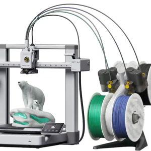 3D Printer: Bambu Lab - A1 Combo 3D Printer - Silver