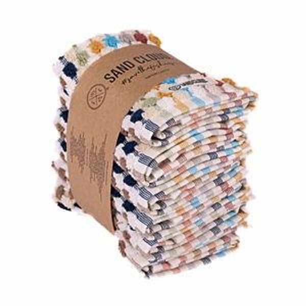 Stripe Polka Dot Washcloth Bath Bundle - 6 Pack | Sand Cloud
