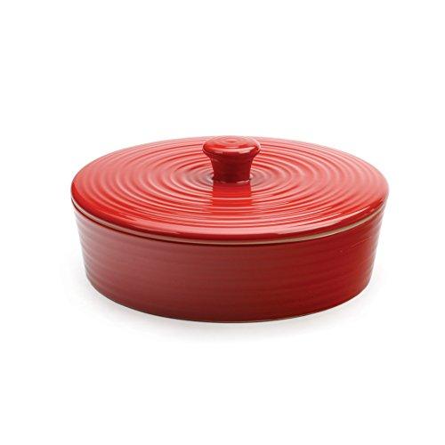 RSVP International MAIZ-R Stoneware Tortilla Warmer & Server, 8 Inch, Red