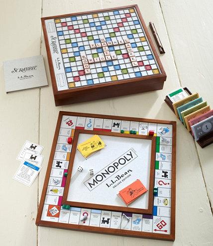 L.L.Bean Deluxe Scrabble/Monopoly
