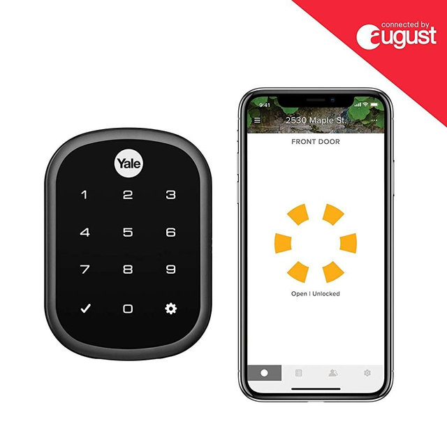 Yale Assure Lock SL, Wi-Fi and Bluetooth Deadbolt - Works with Amazon Alexa, Google Assistant, HomeKit, Airbnb and More - Black Suede