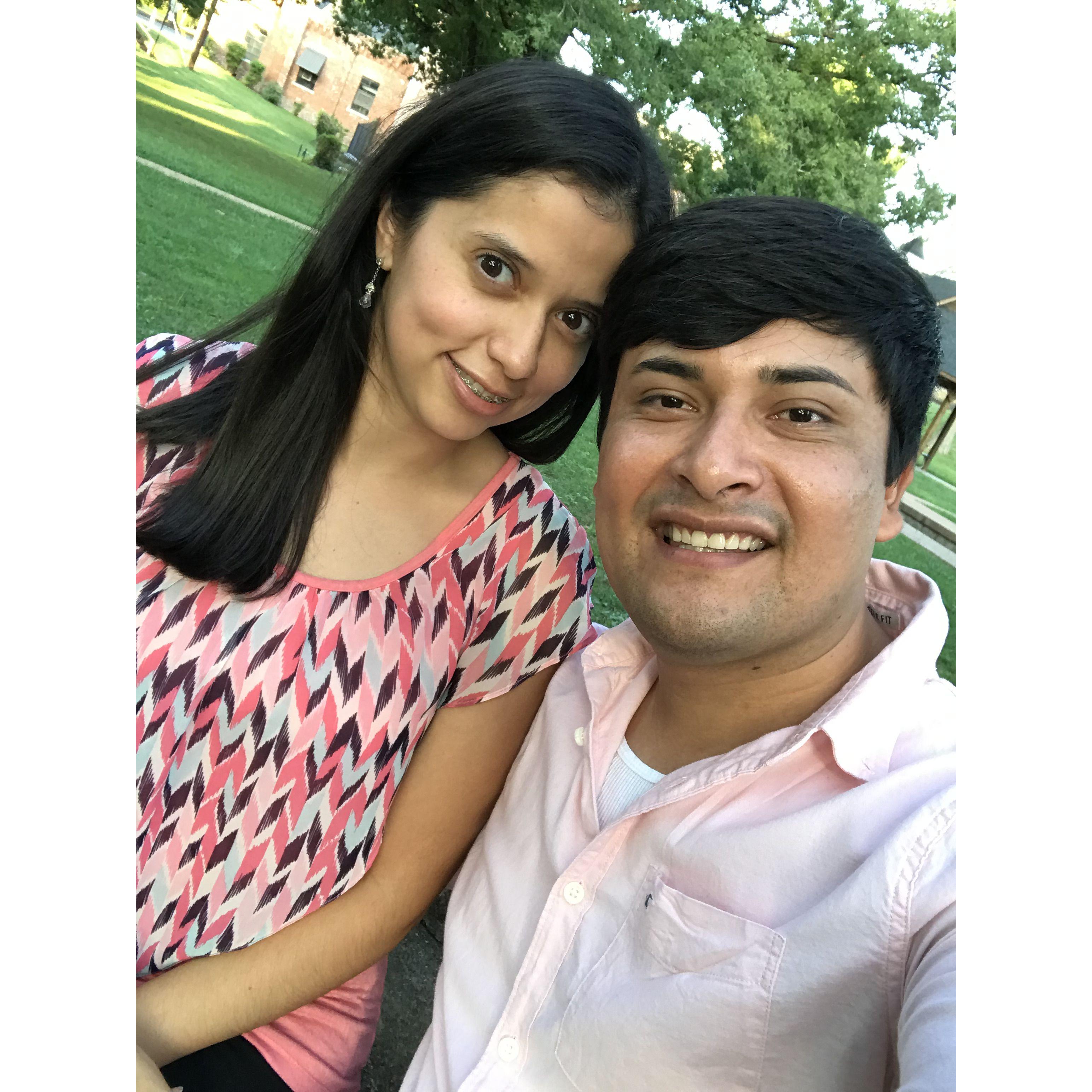 Our first picture as BF/GF :)