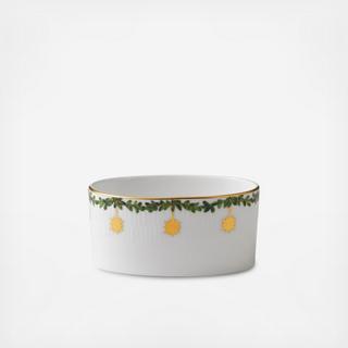 Star Fluted Christmas Sugar Bowl