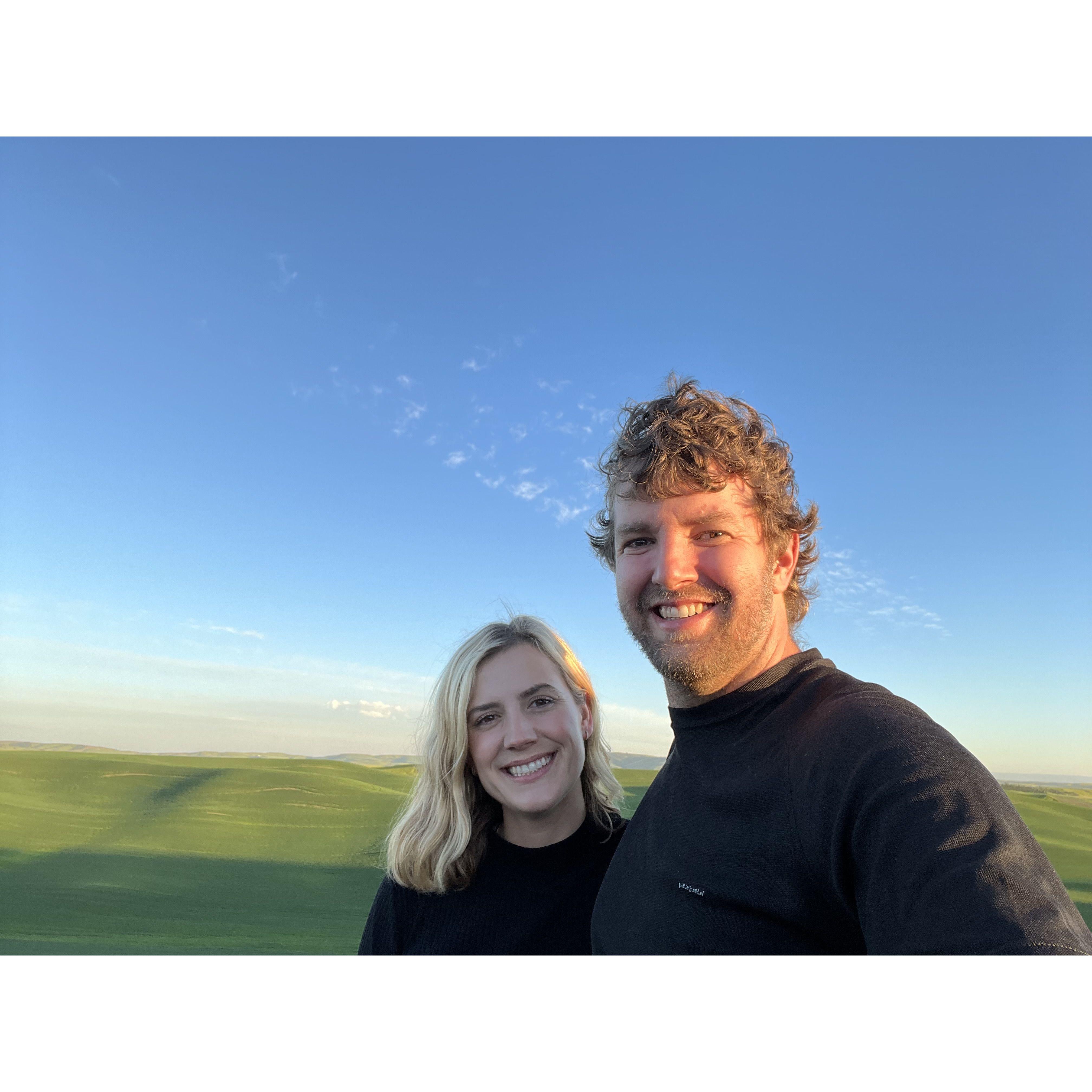 The Palouse Hills of Idaho. This is where Brendan grew up.