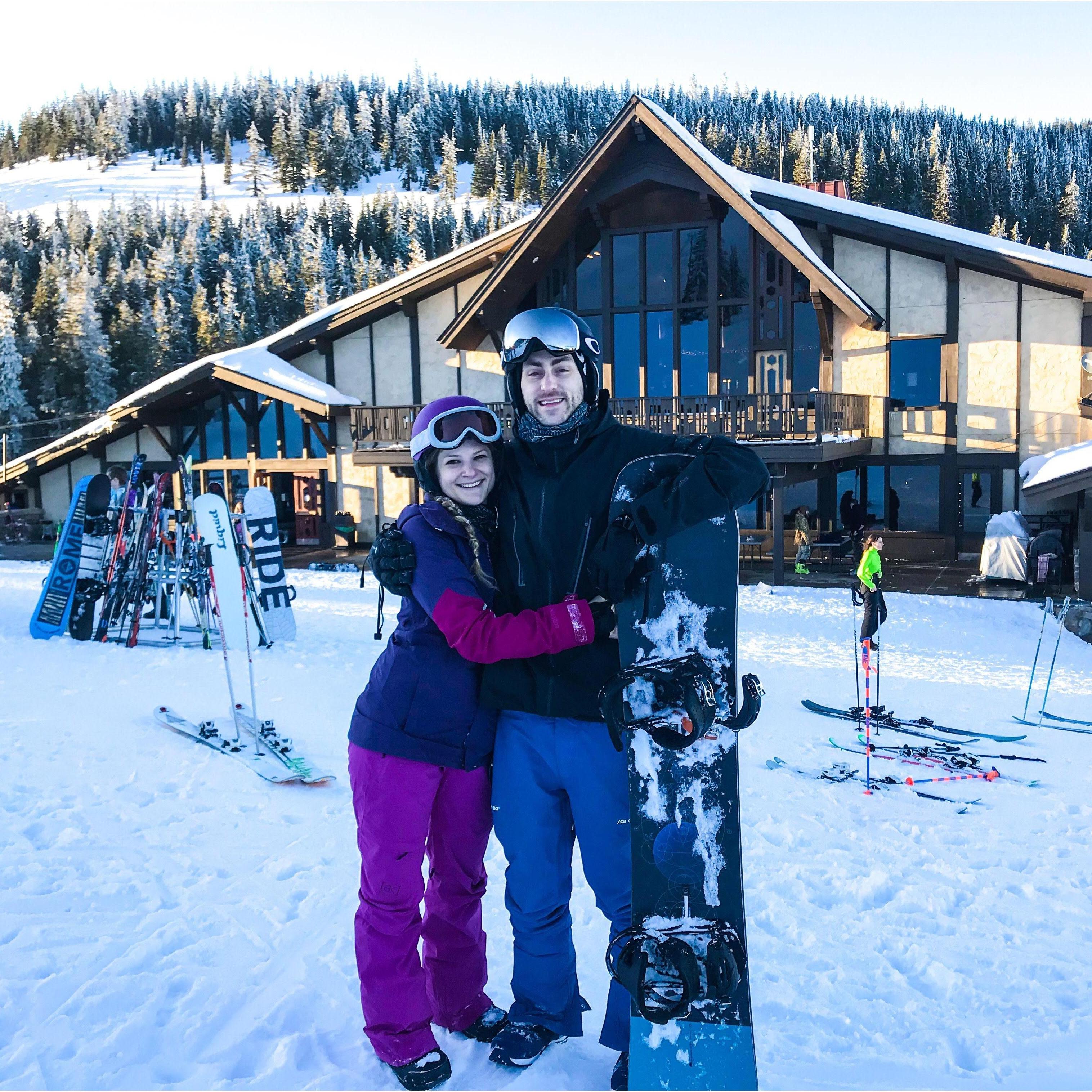 Our favorite ski resort is White Pass - which is only about an hour from where Kellen grew up