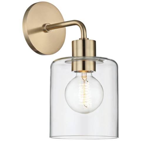 Mitzi Neko 12" High Aged Brass Wall Sconce