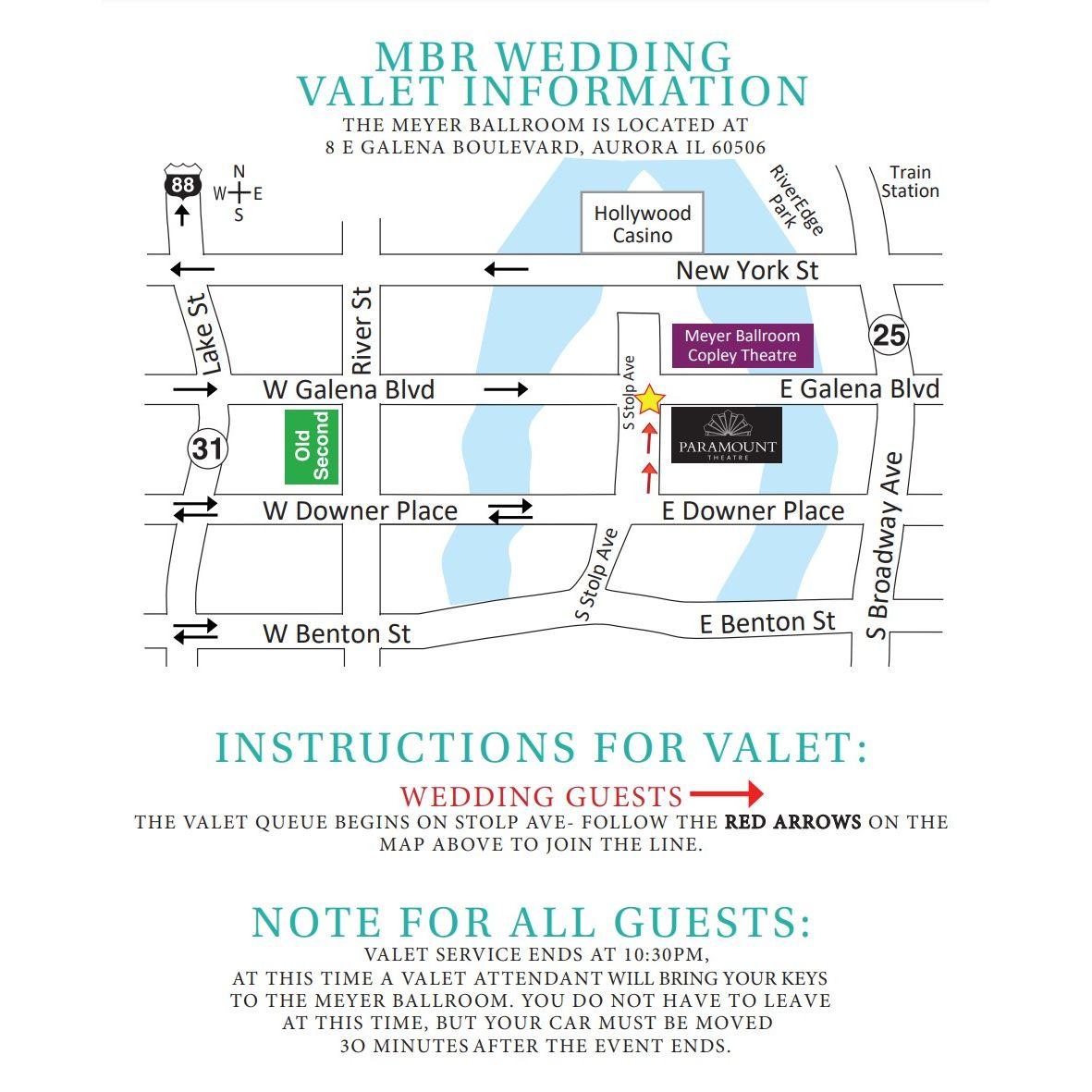 Valet Parking Information