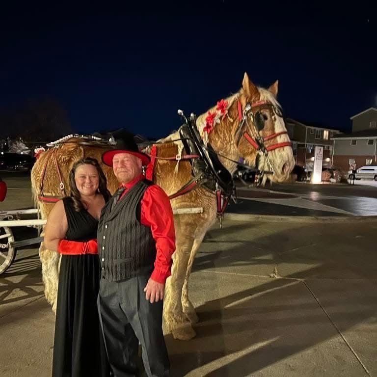 1940's Christmas Ball, the carriage ride was amazing!