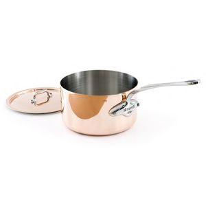 Mauviel - M'150s Copper & Stainless Steel Saucepan & Lid, .9 qt