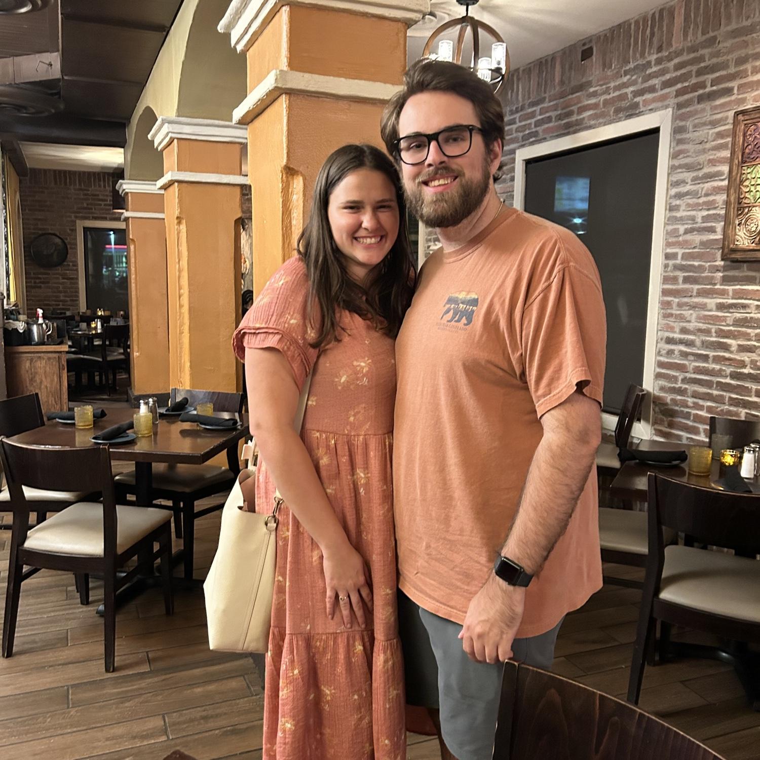 Meeting Matthew’s parents and our first time living in the same state while dating.