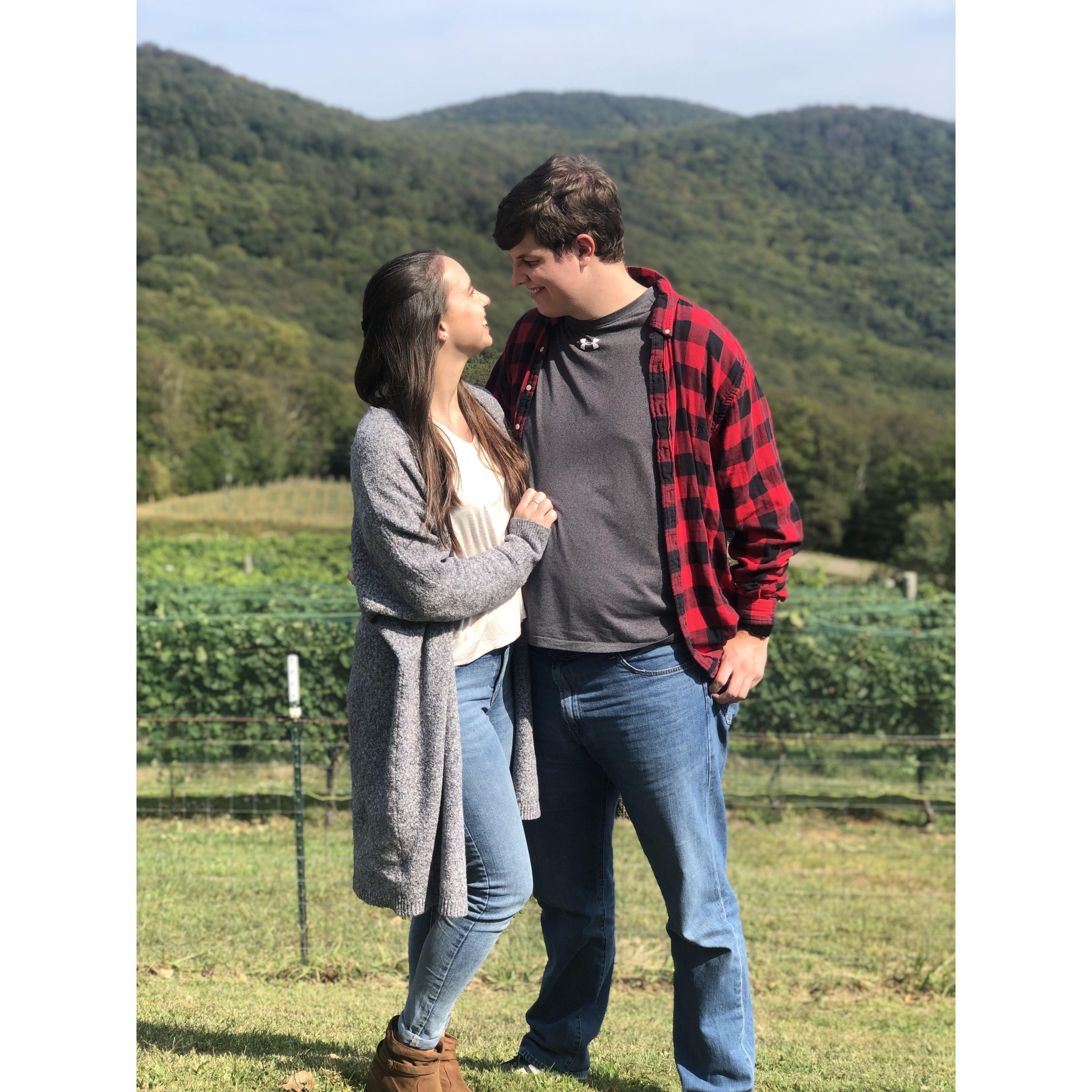 Our date to a winery in Elijay