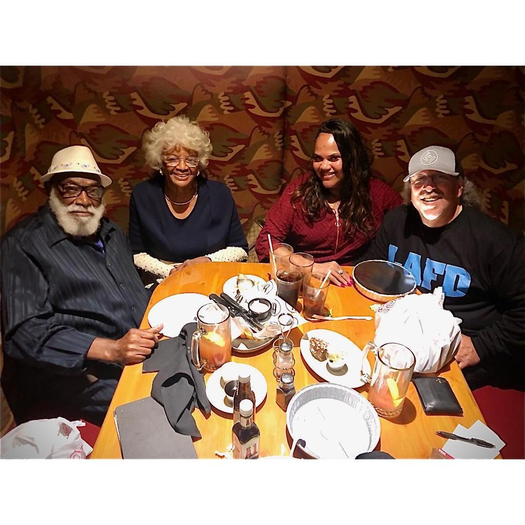 Dinner with our parents, the Grahams: January 2025